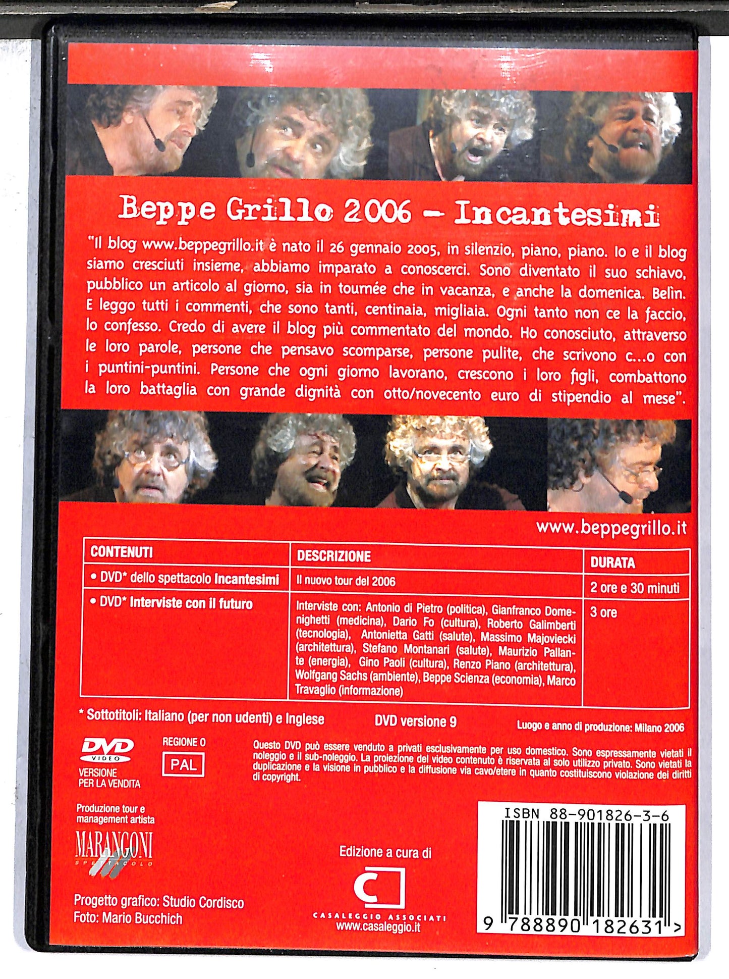 EBOND beppe grillo 2006 incantesimi DVD D635346
