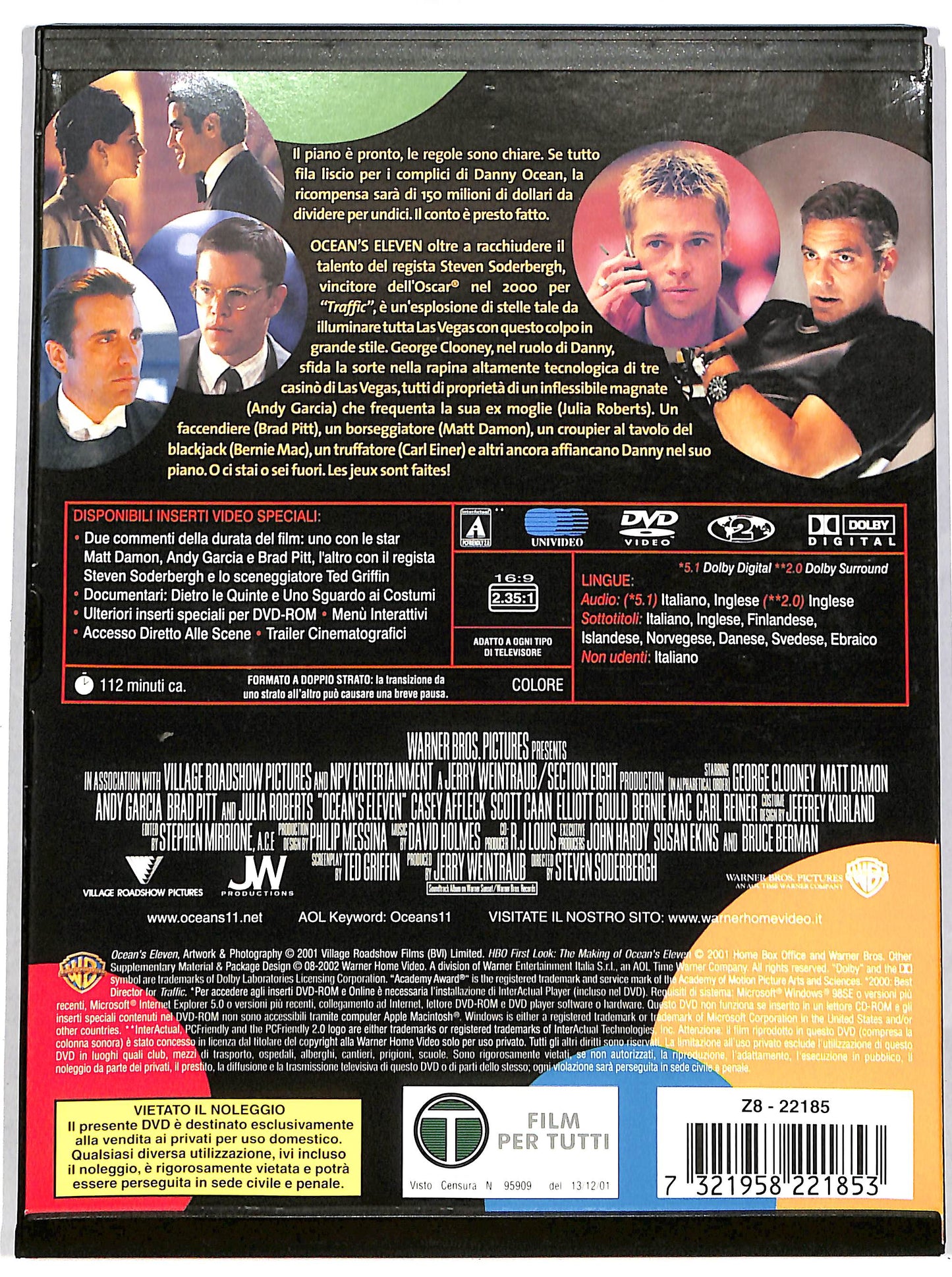EBOND Ocean's Eleven - Fate il vostro gioco Snapper  DVD D635437
