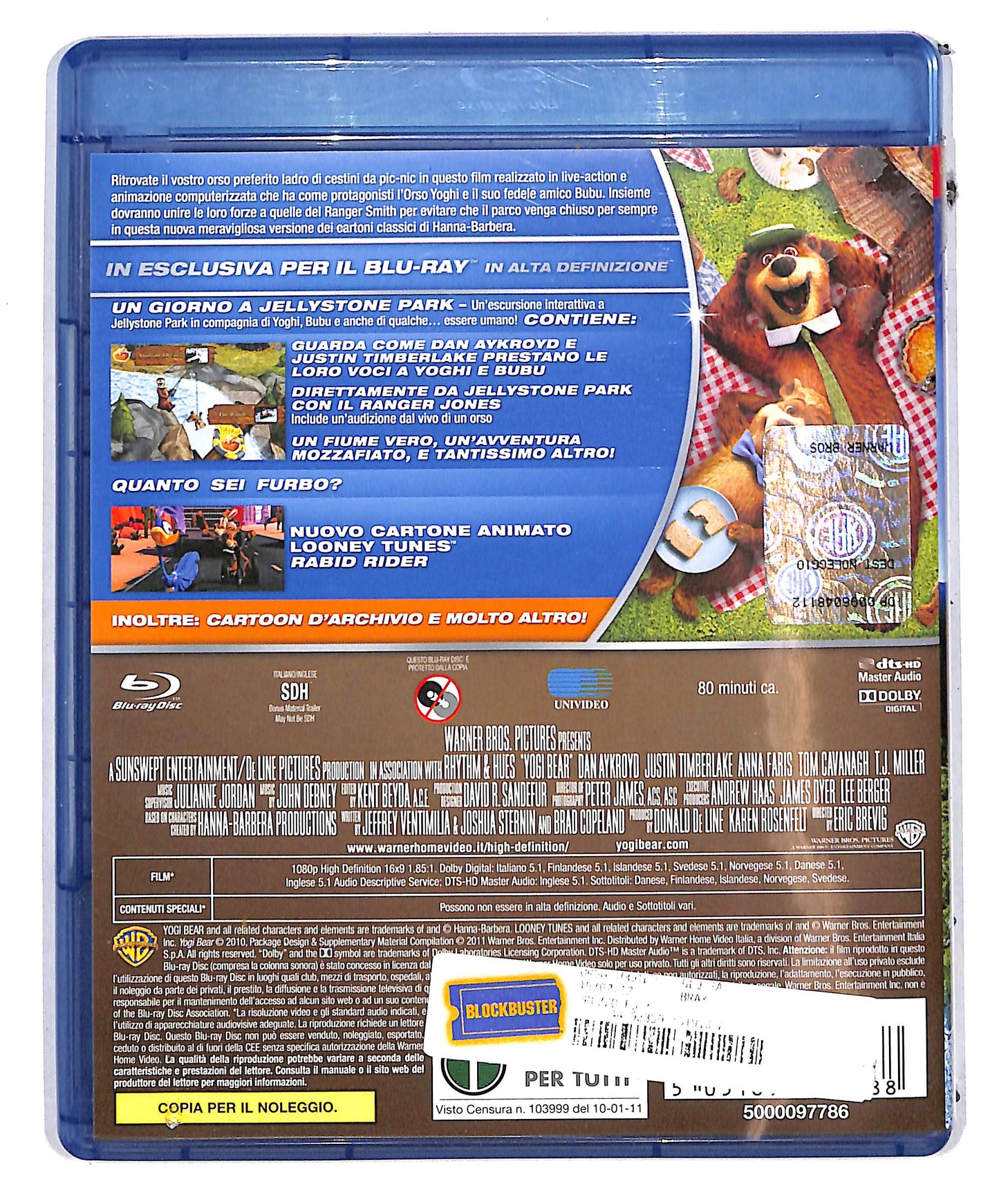 EBOND L'Orso Yoghi  Noleggio BLURAY D635569