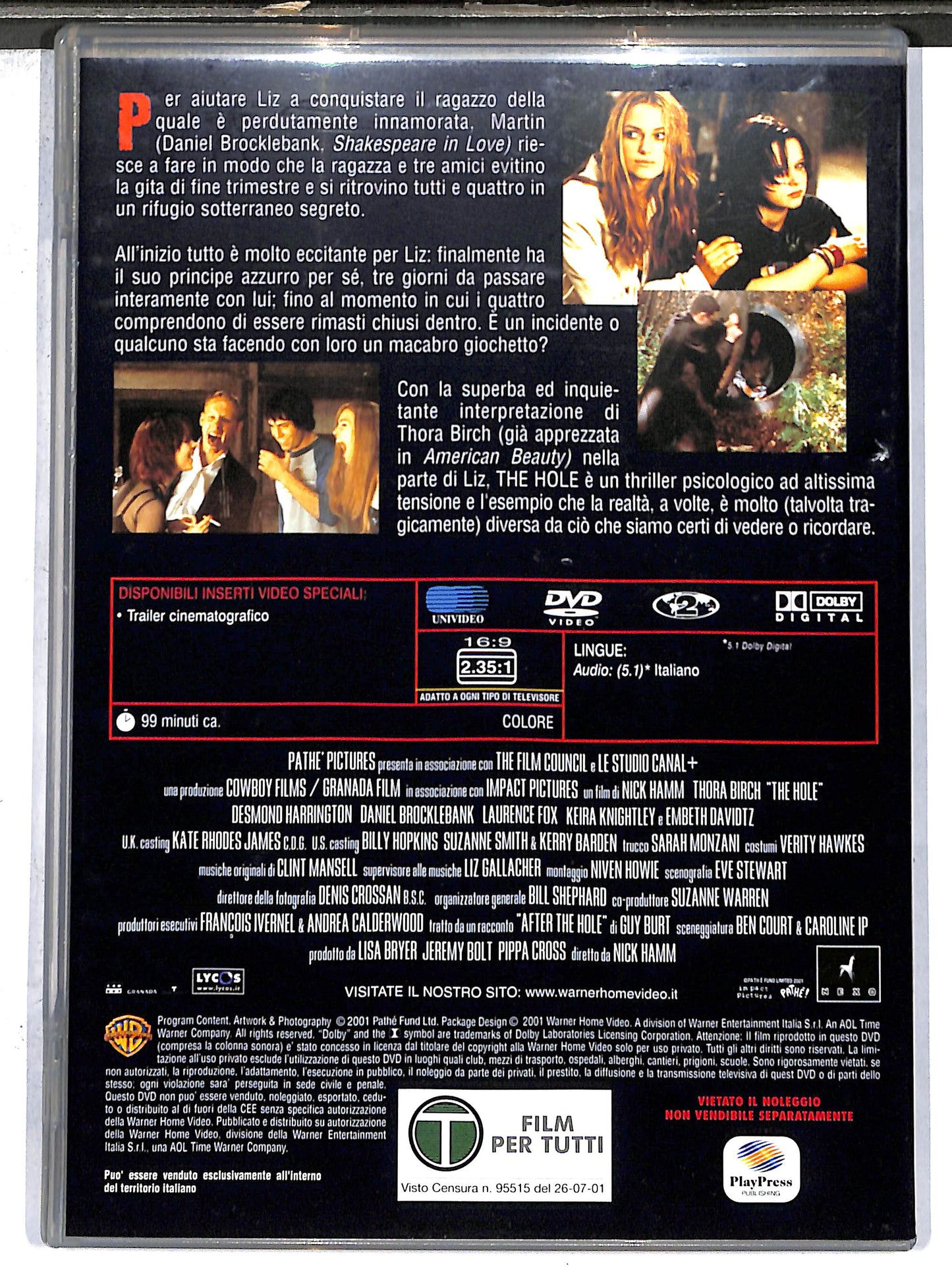 EBOND The Hole  EDITORIALE DVD D635604