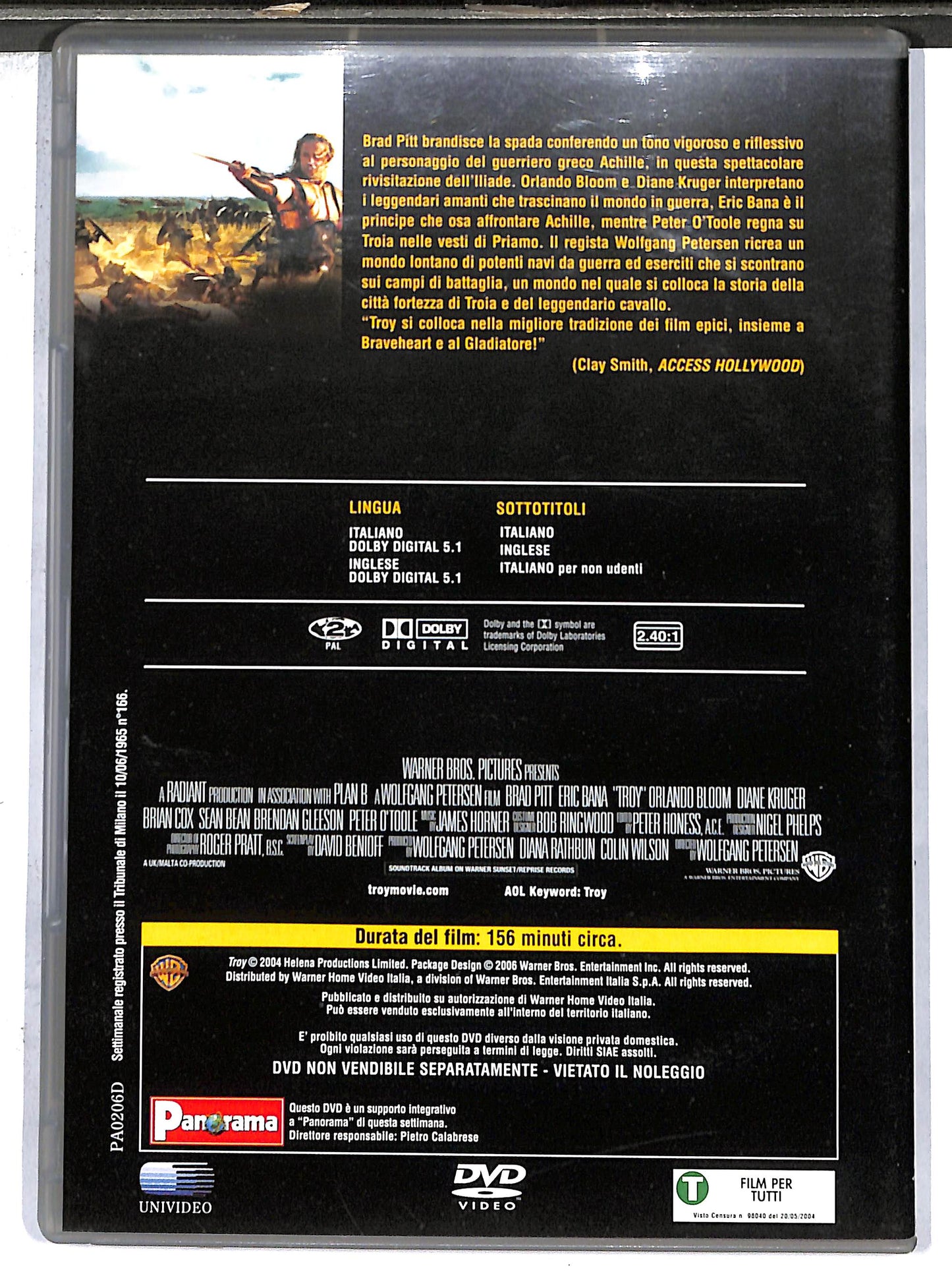 EBOND Troy  EDITORIALE DVD D635634
