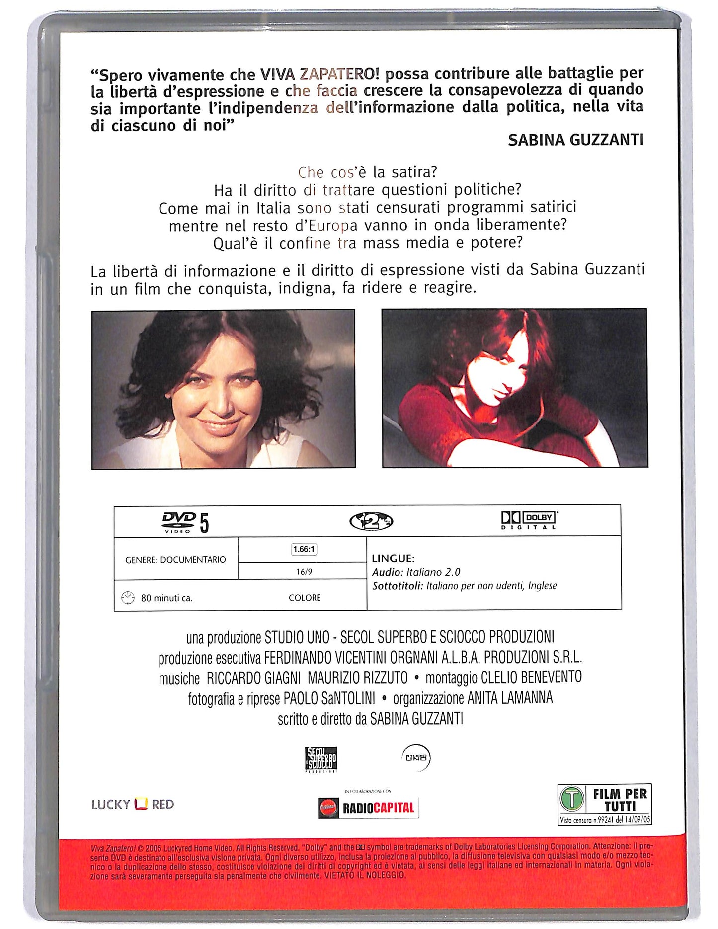 EBOND Viva zapatero!  EDITORIALE  DVD D635817