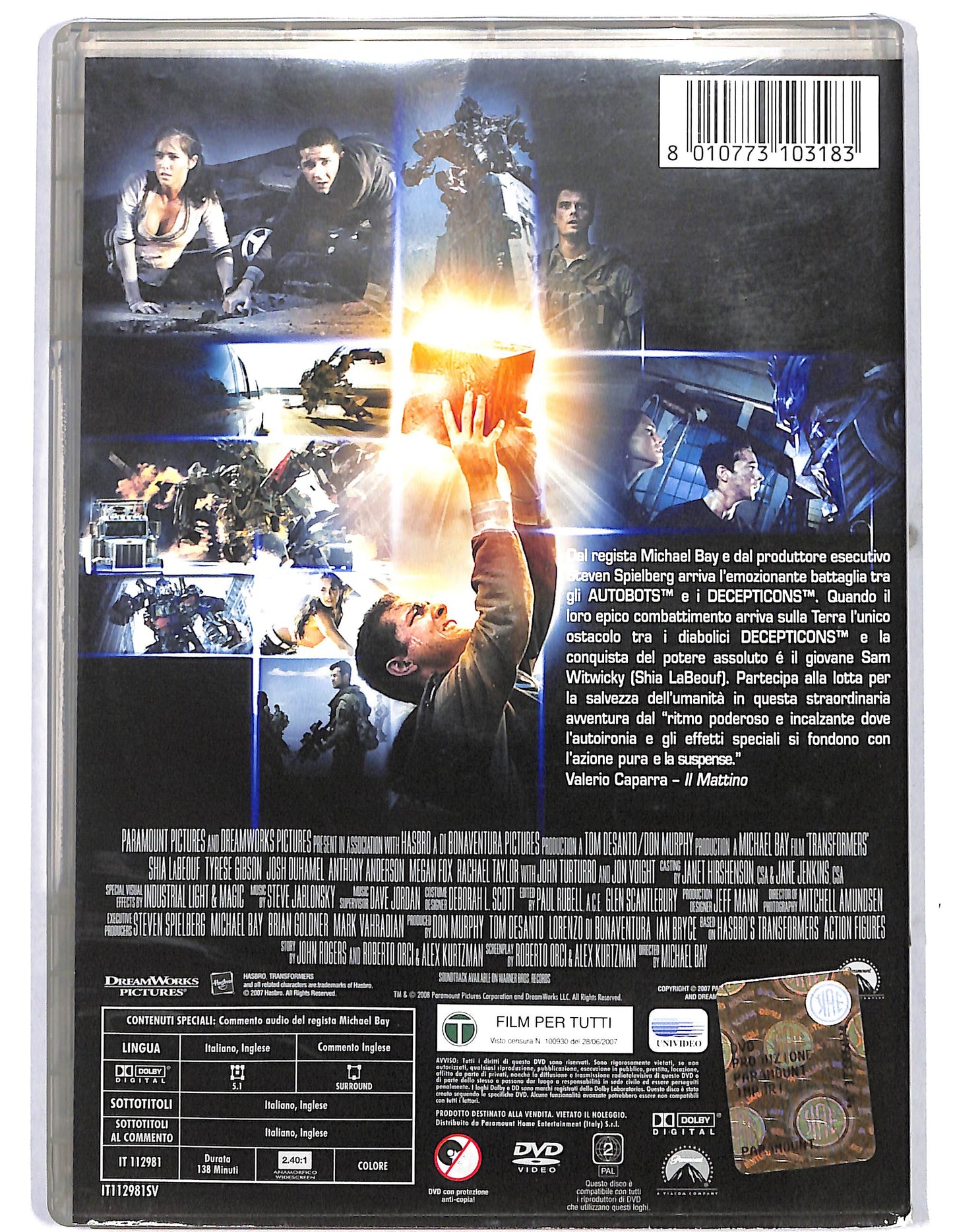 EBOND Transformers  DVD D635833