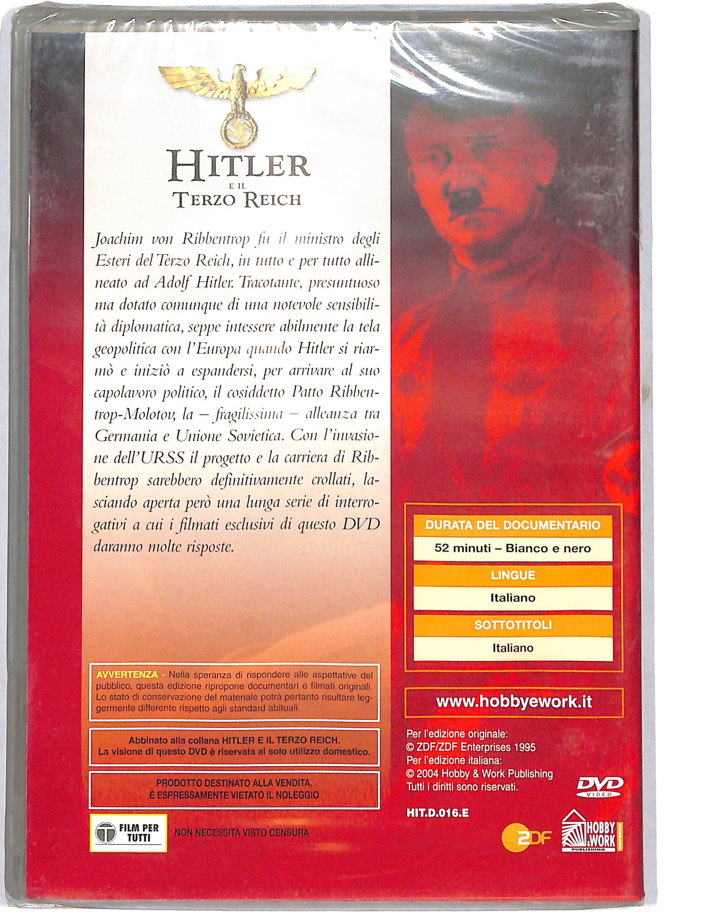EBOND Hitler e il Tezo Reich  Joachim Von Ribbentrop EDITORIALE  DVD D635962