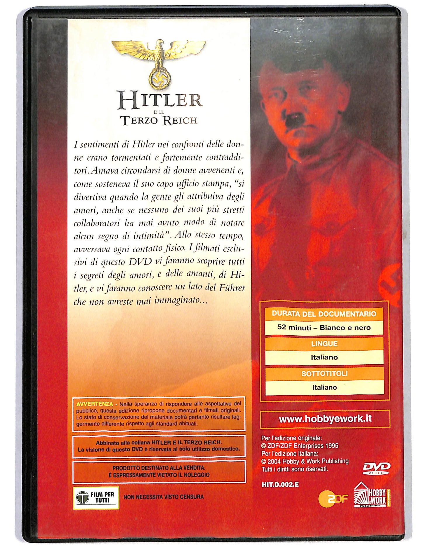 EBOND Hitler e il Tezo Reich Adolf Hitler Il seduttore EDITORIALE DVD D636005