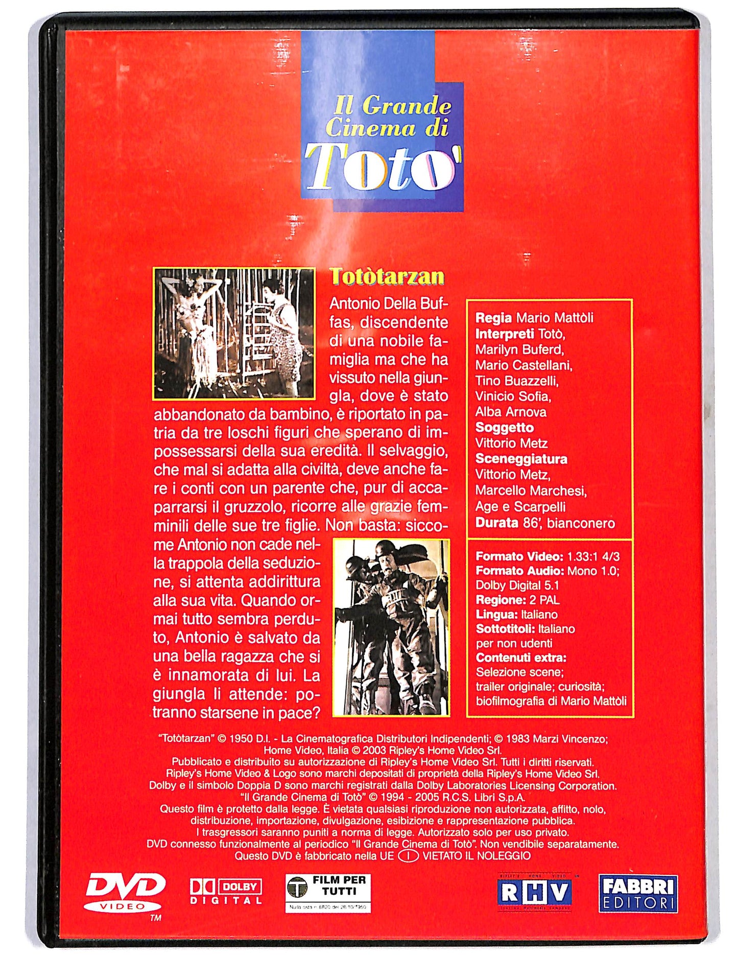 EBOND Tototarzan  EDITORIALE  DVD D636007