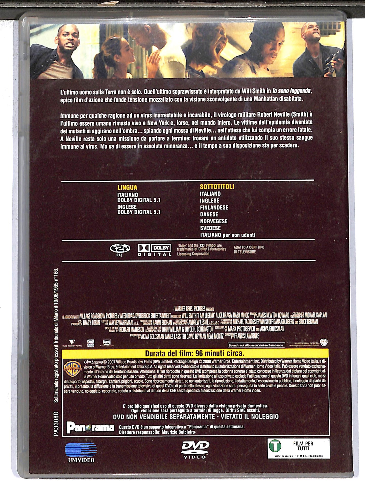 EBOND Io sono leggenda  EDITORIALE DVD D636250