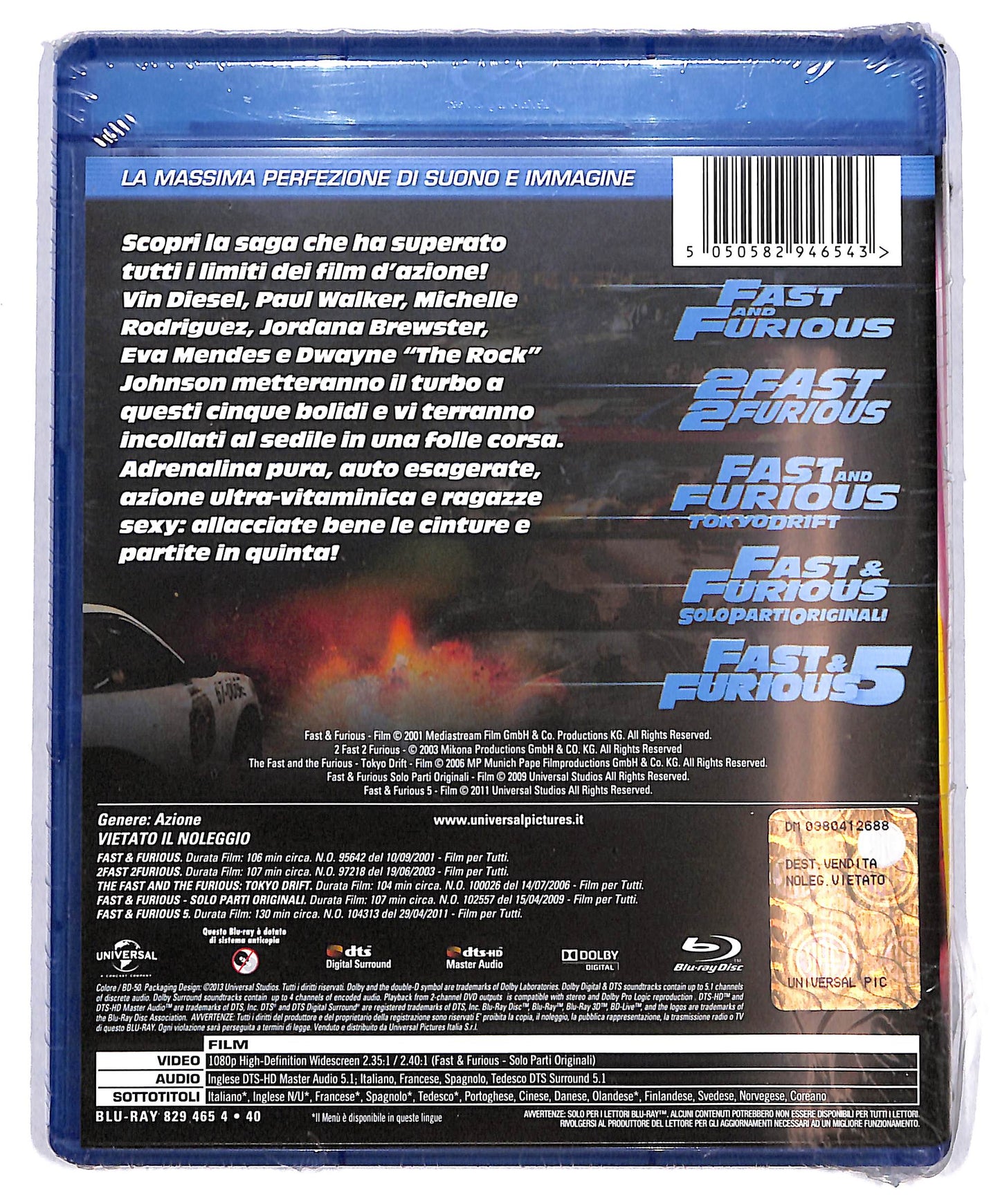 EBOND Fast Collection (5 dischi)  BLURAY D636355