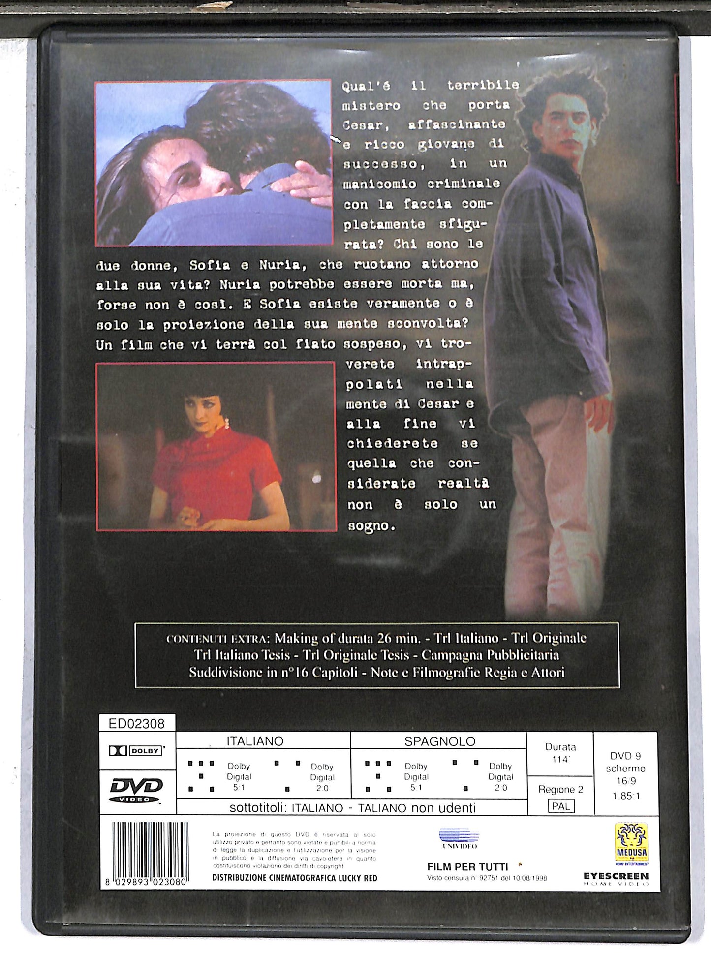 EBOND Apri gli occhi  EDITORIALE DVD D636458