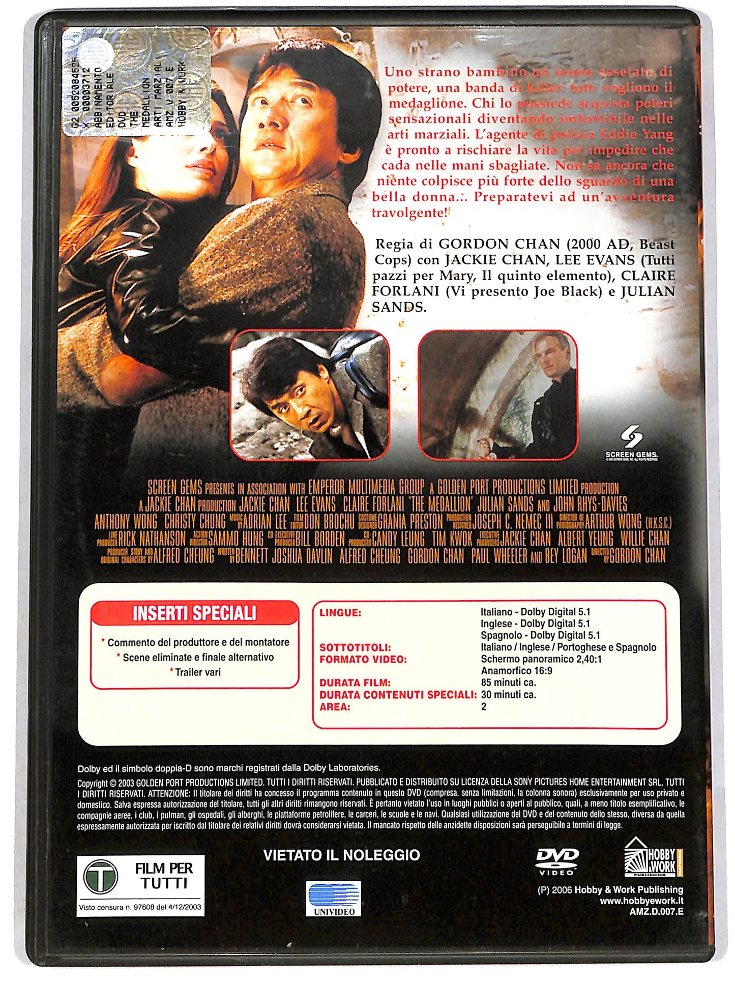 EBOND The Medallion EDITORIALE  DVD D636516