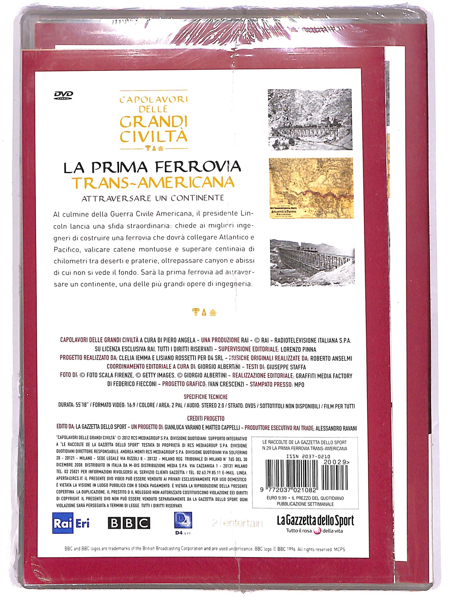 EBOND La prima ferrovia Trans-Americana Vol.29 EDITORIALE DVD D636660