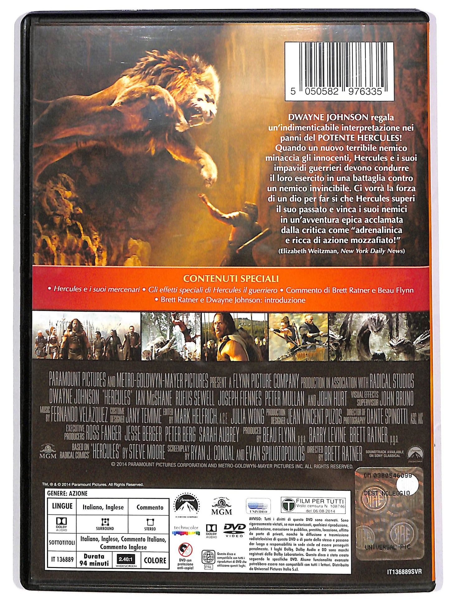 EBOND Hercules il guerriero NOLEGGIO DVD D636801