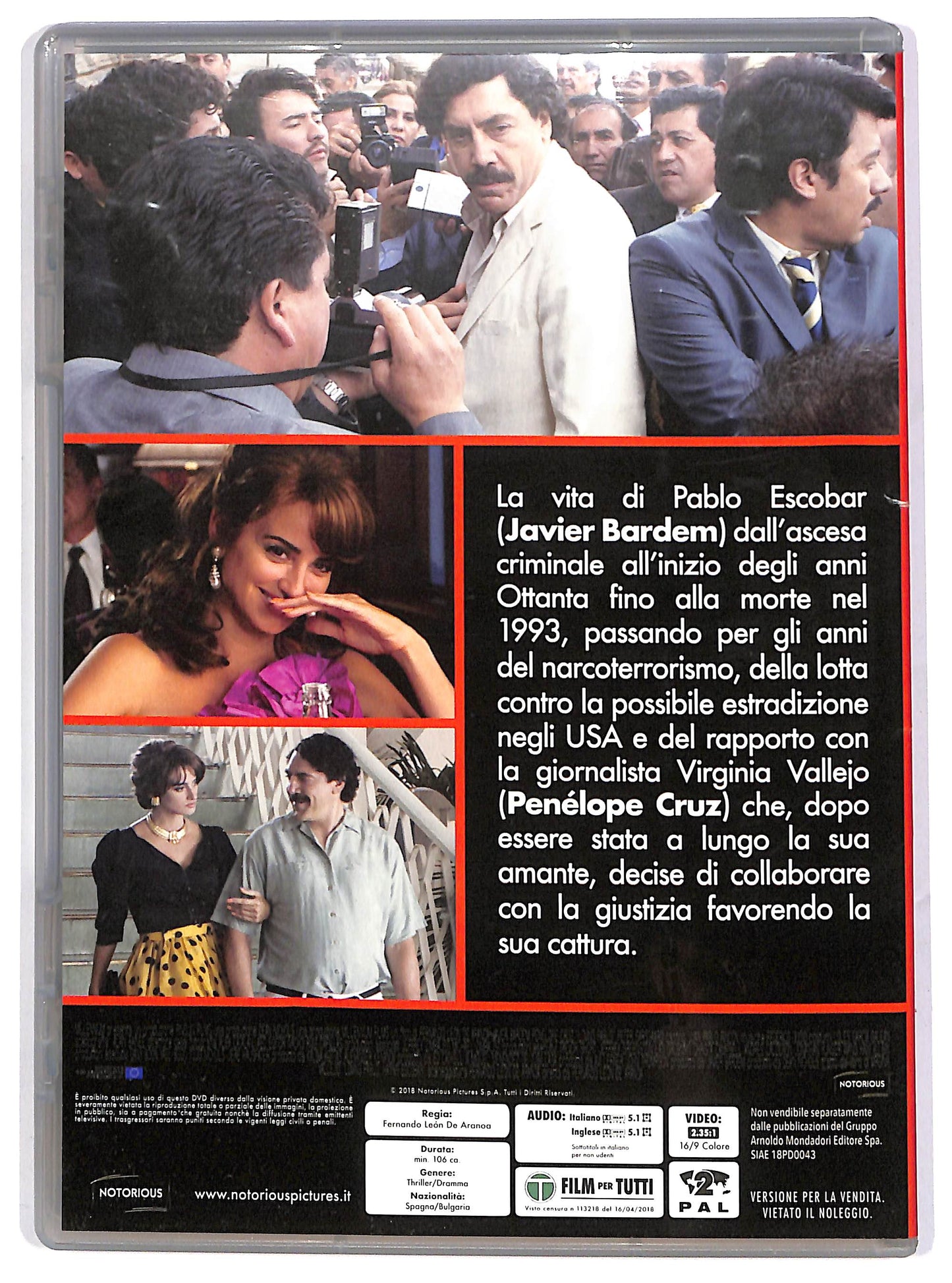 EBOND Escobar - Il fascino del male EDITORIALE DVD D636828