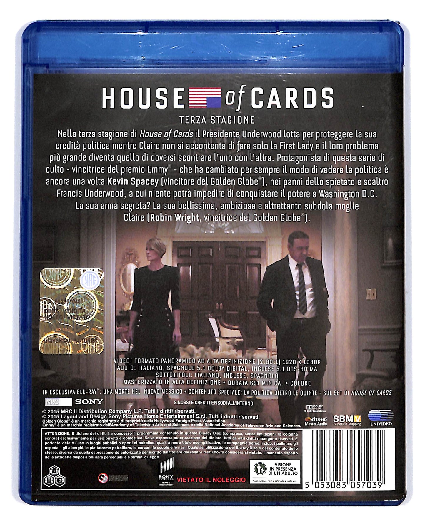 EBOND House of Cards  Terza Stagione capitoli 27 - 39 BLURAY D637002