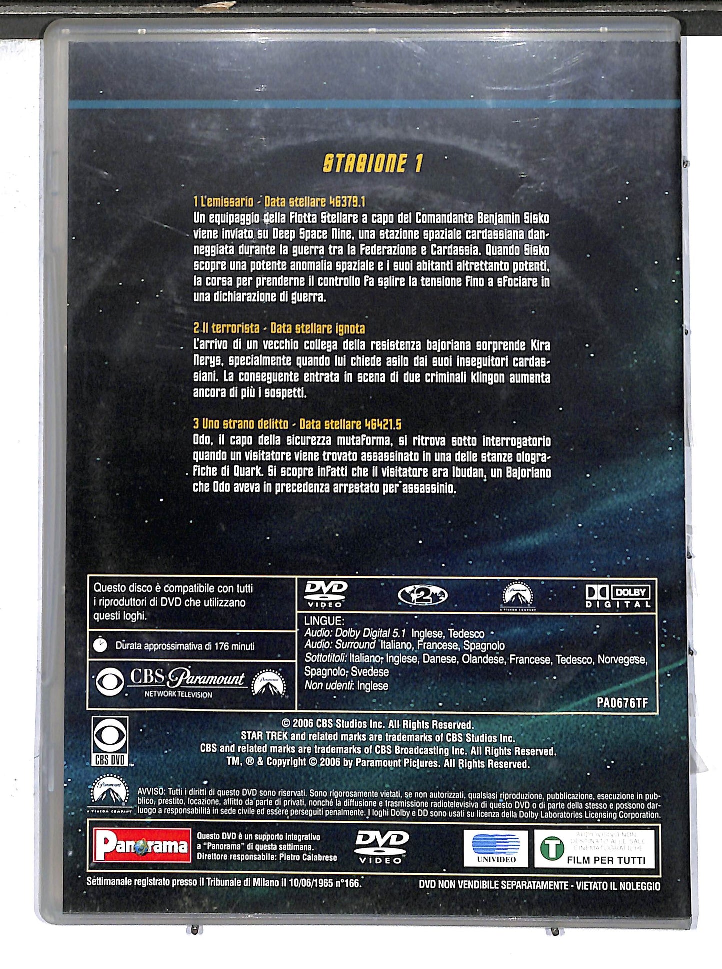 EBOND star trek deep space nine stag 1 episodi 1 e 3  EDITORIALE DVD D637101