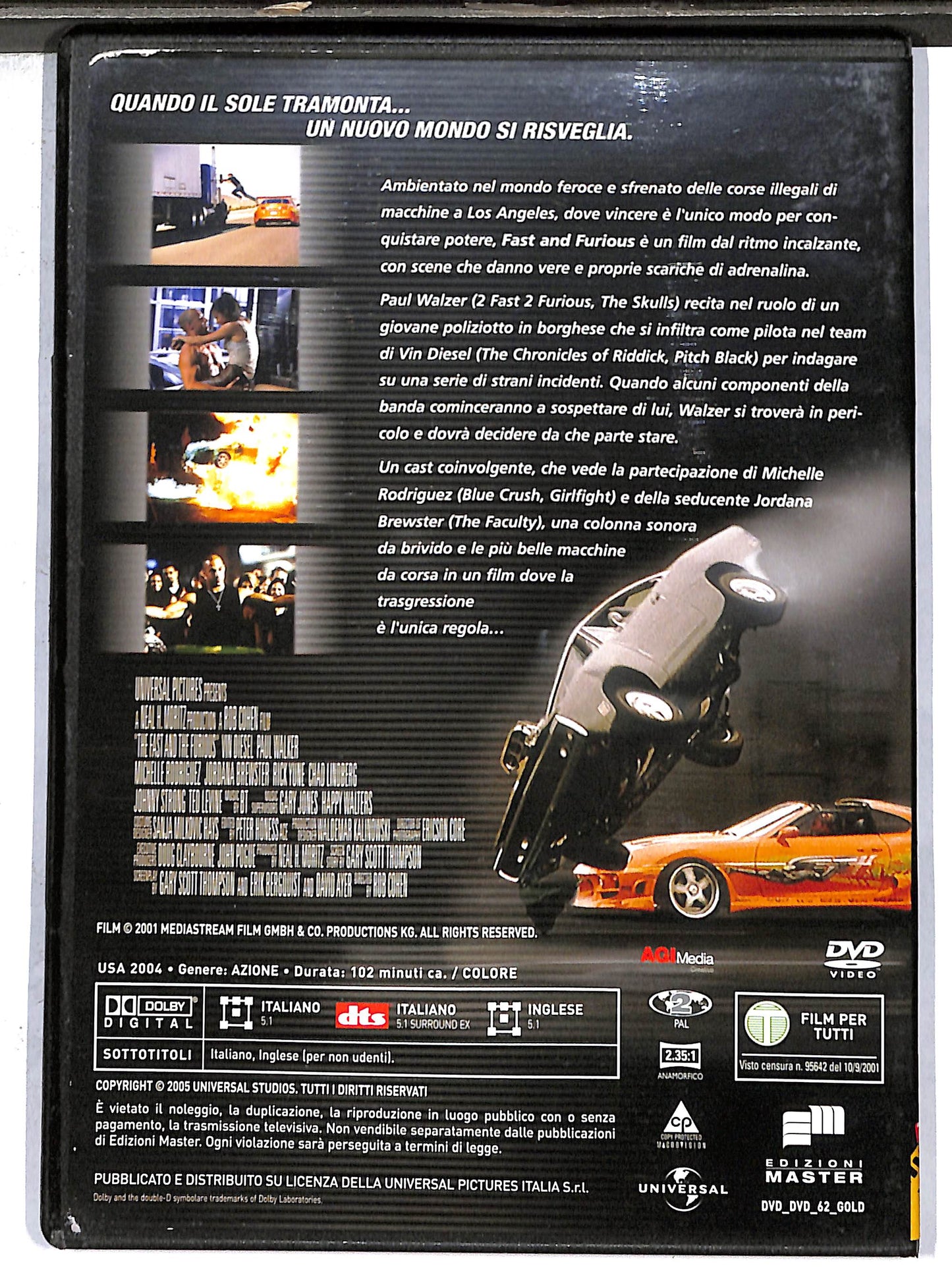 EBOND The Fast and the Furious  EDITORIALE DVD D637145