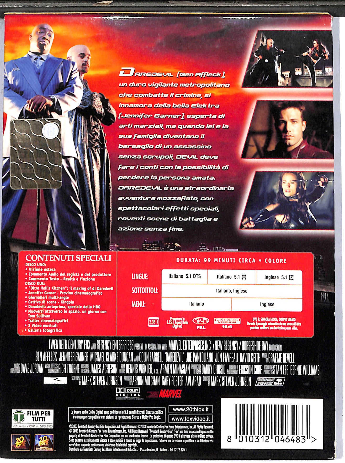 EBOND daredevil  DIGIPACK DVD D637151