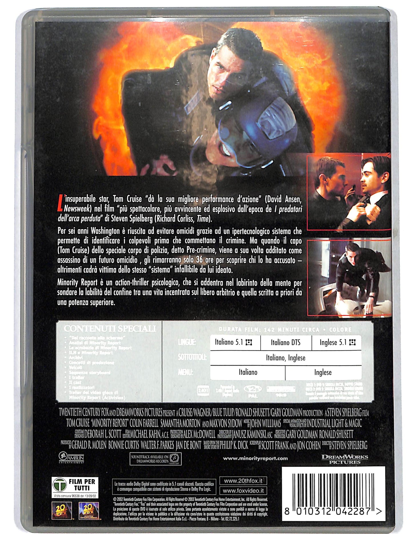 EBOND Minority Report  EDIZIONE SPECIALE 2 dischi  DVD D637413