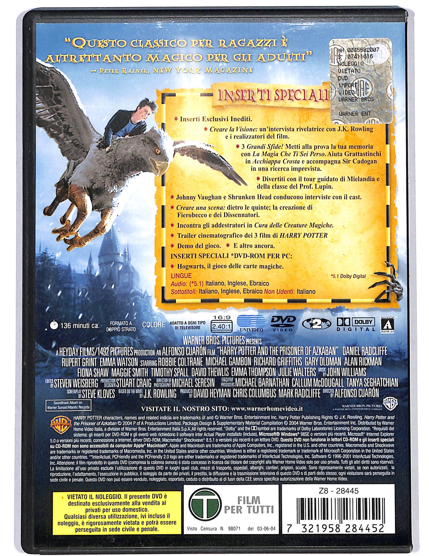 EBOND Harry Potter E il prigioniero di Azkaban DVD D637637