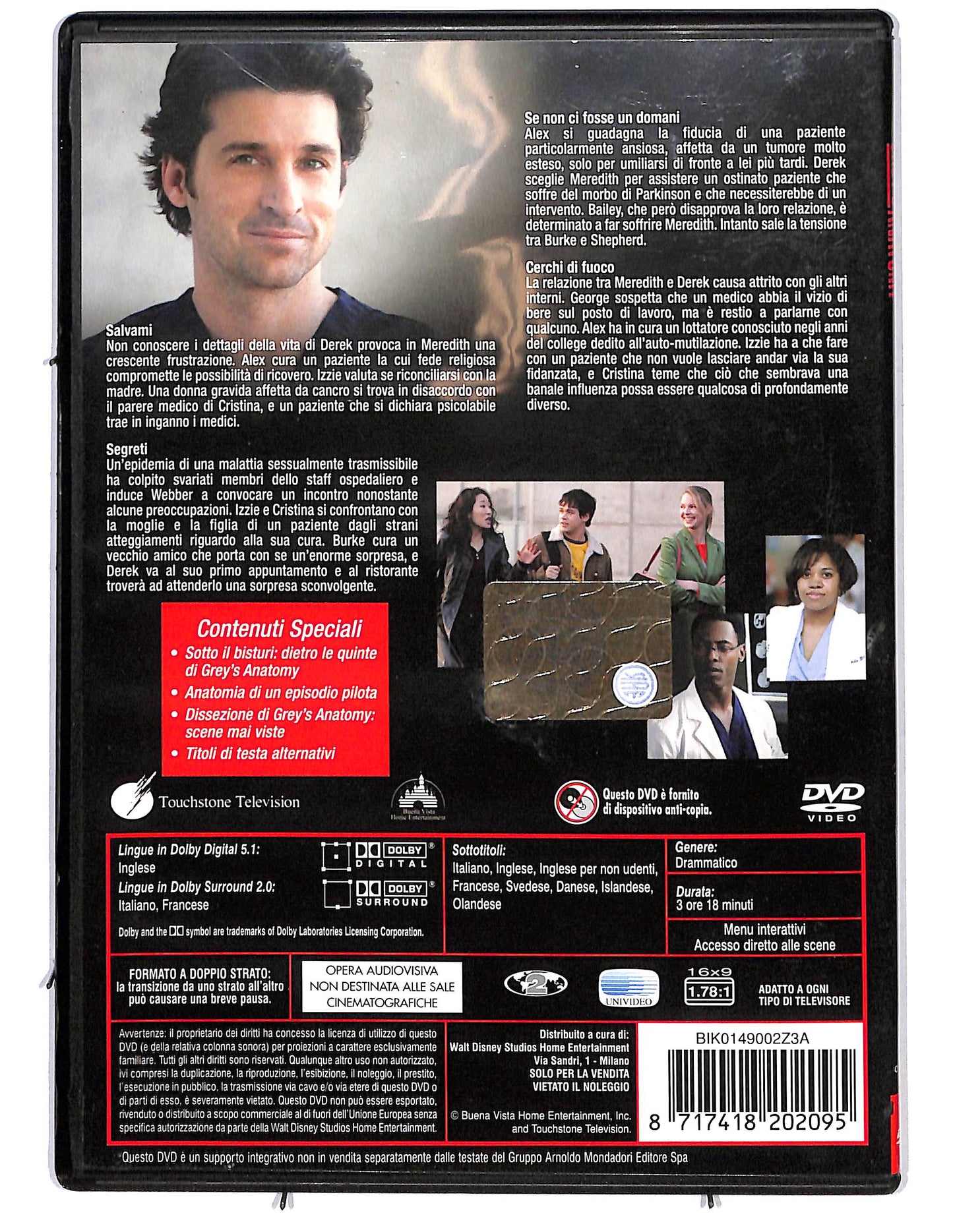EBOND Grey's Anatomy Prima serie Disco 2 Ep.6-9 DVD D637713
