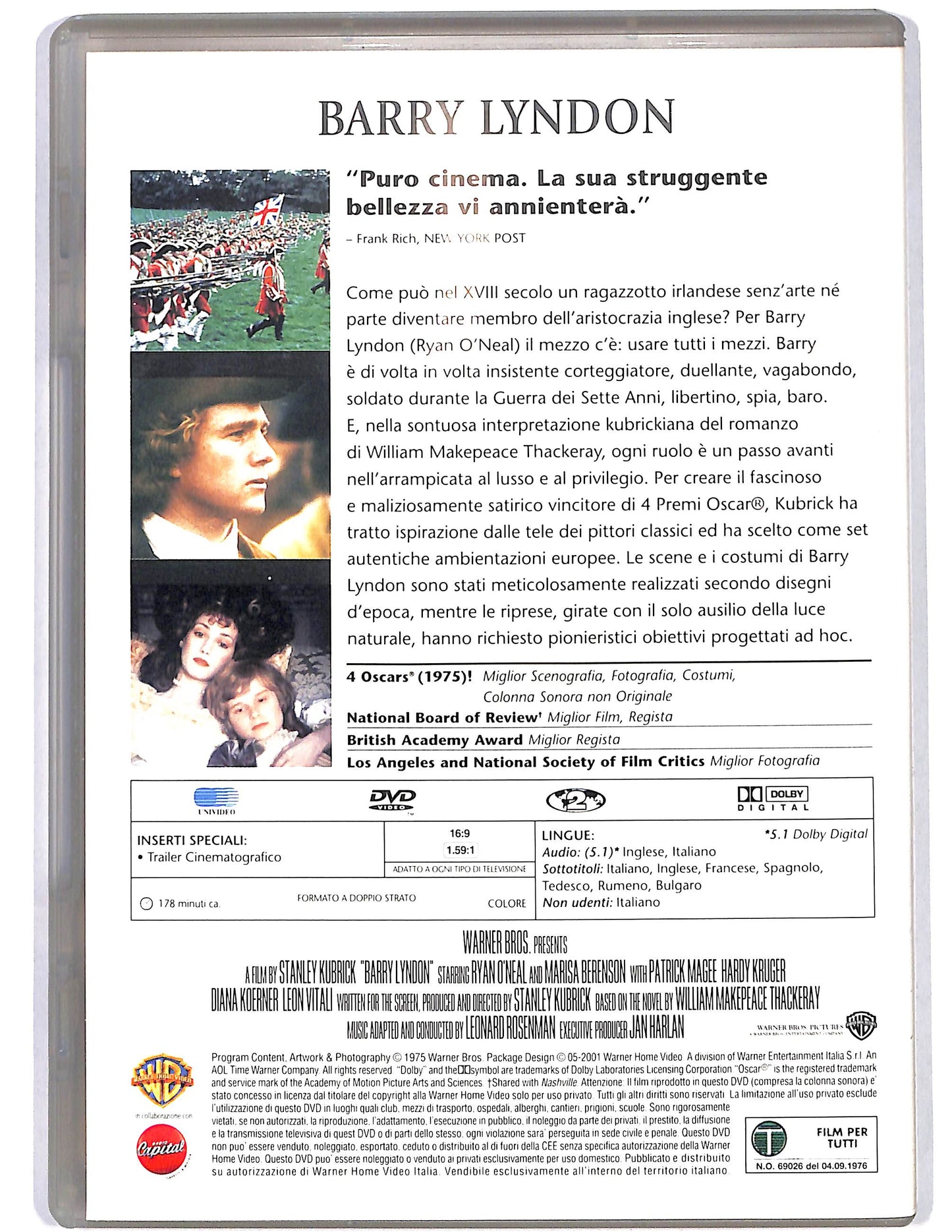 EBOND Barry Lyndon  EDITORIALE DVD D637723