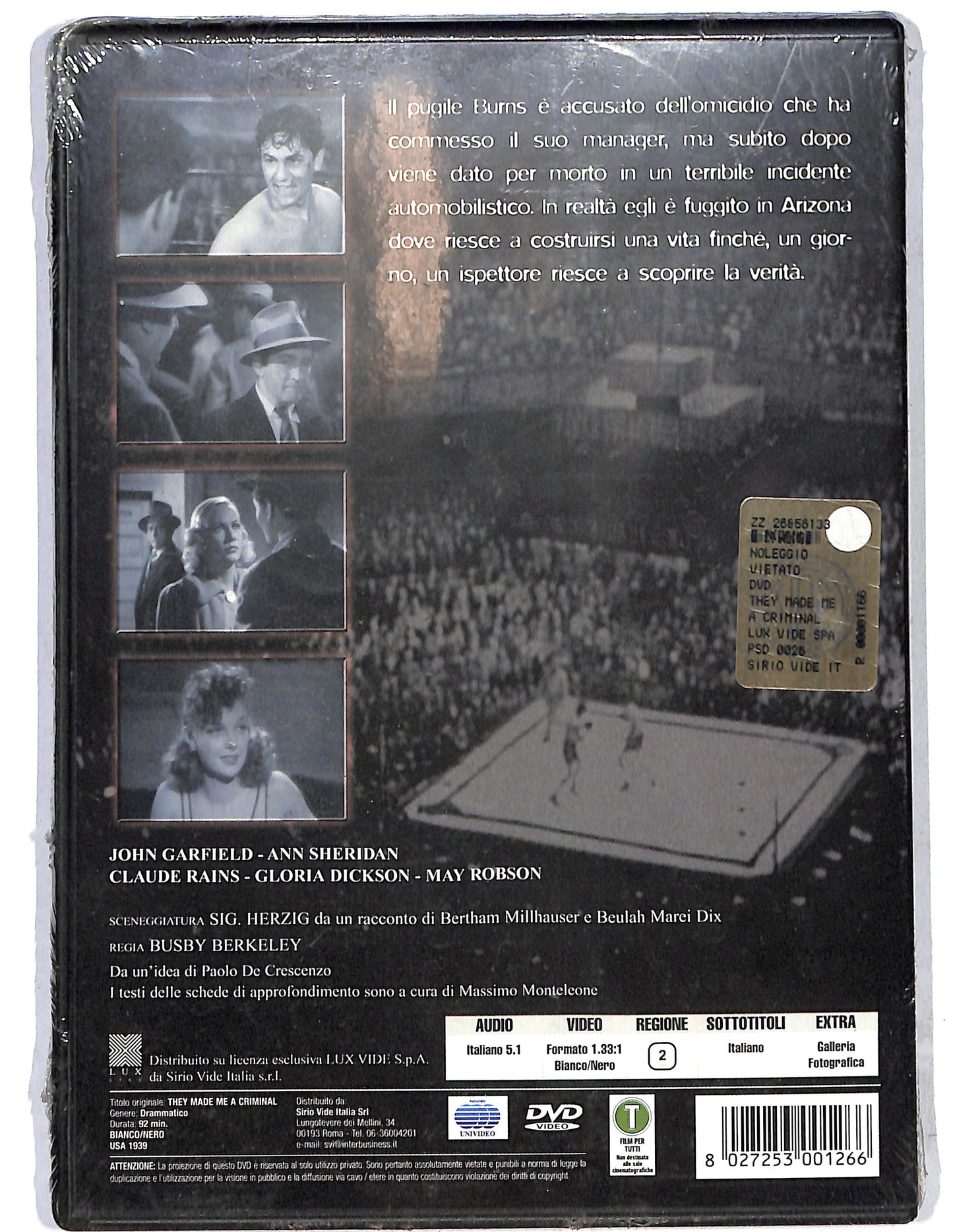 EBOND They made me a criminal  DVD D637808
