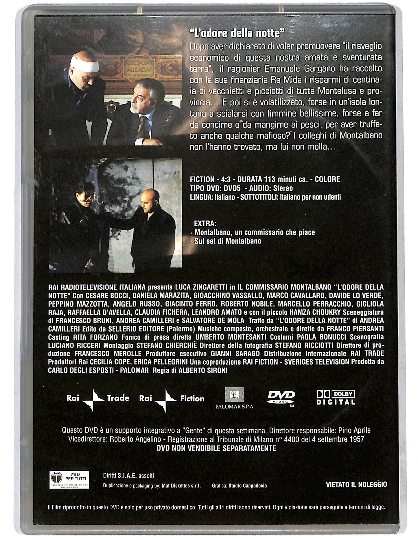 EBOND Il commissario Montalbano L'odore della notte vol.13 EDITORIALE DVD D637937