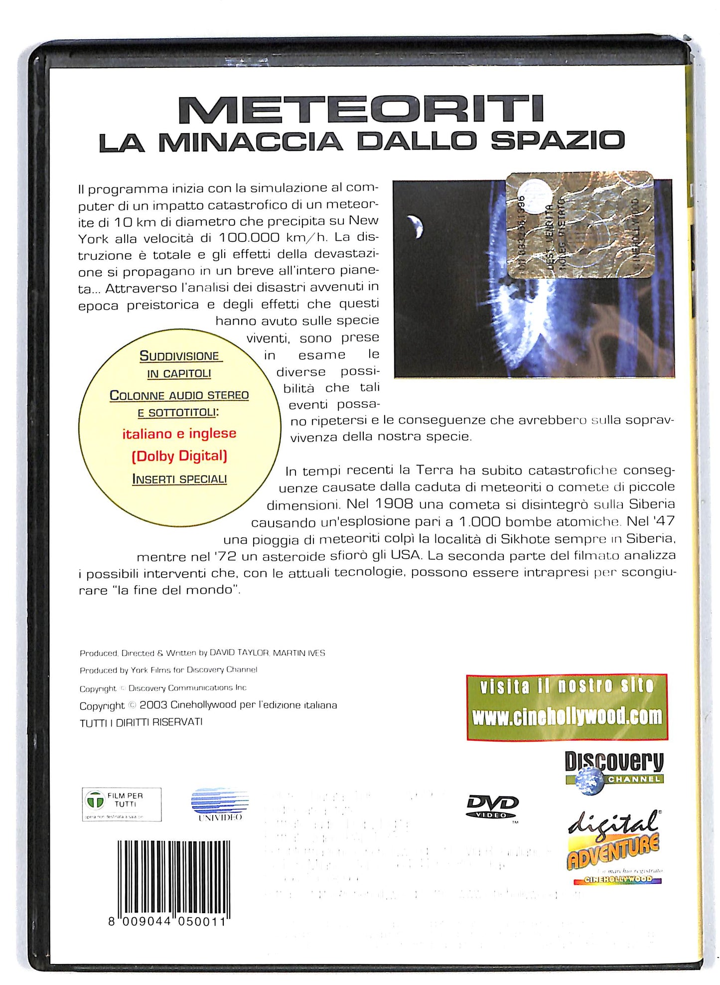 EBOND Meteoriti - La Minaccia Dallo Spazio    DVD D638155