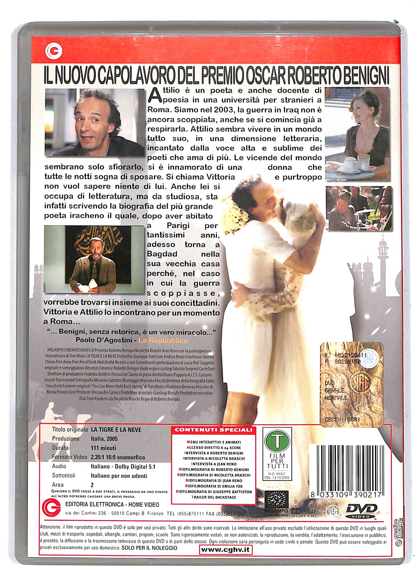 EBOND La tigre e la Neve  NOLEGGIO DVD D638326