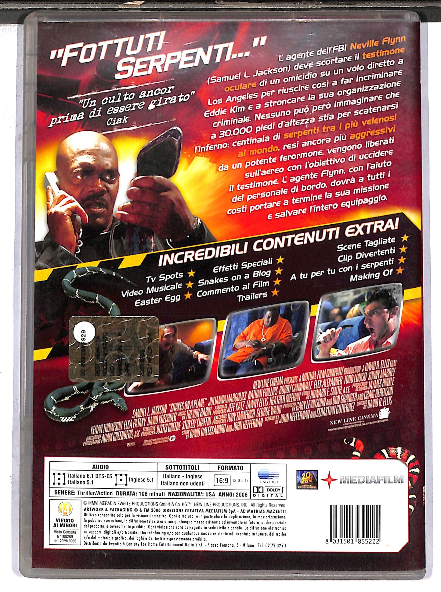 EBOND snakes on a plane  EDIZIONE SPECIALE DVD D638418