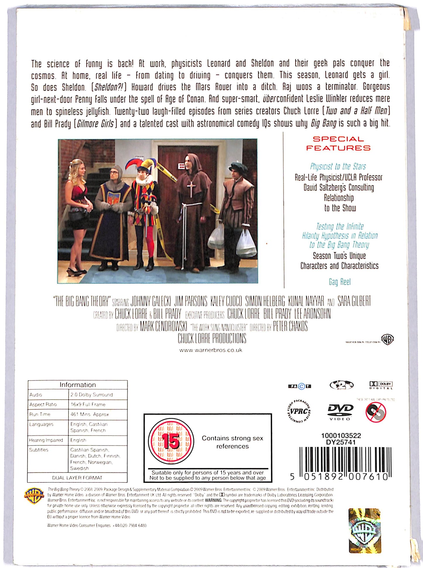 EBOND the bigbang theory - the complete second season  DIGIPACK DVD D638459
