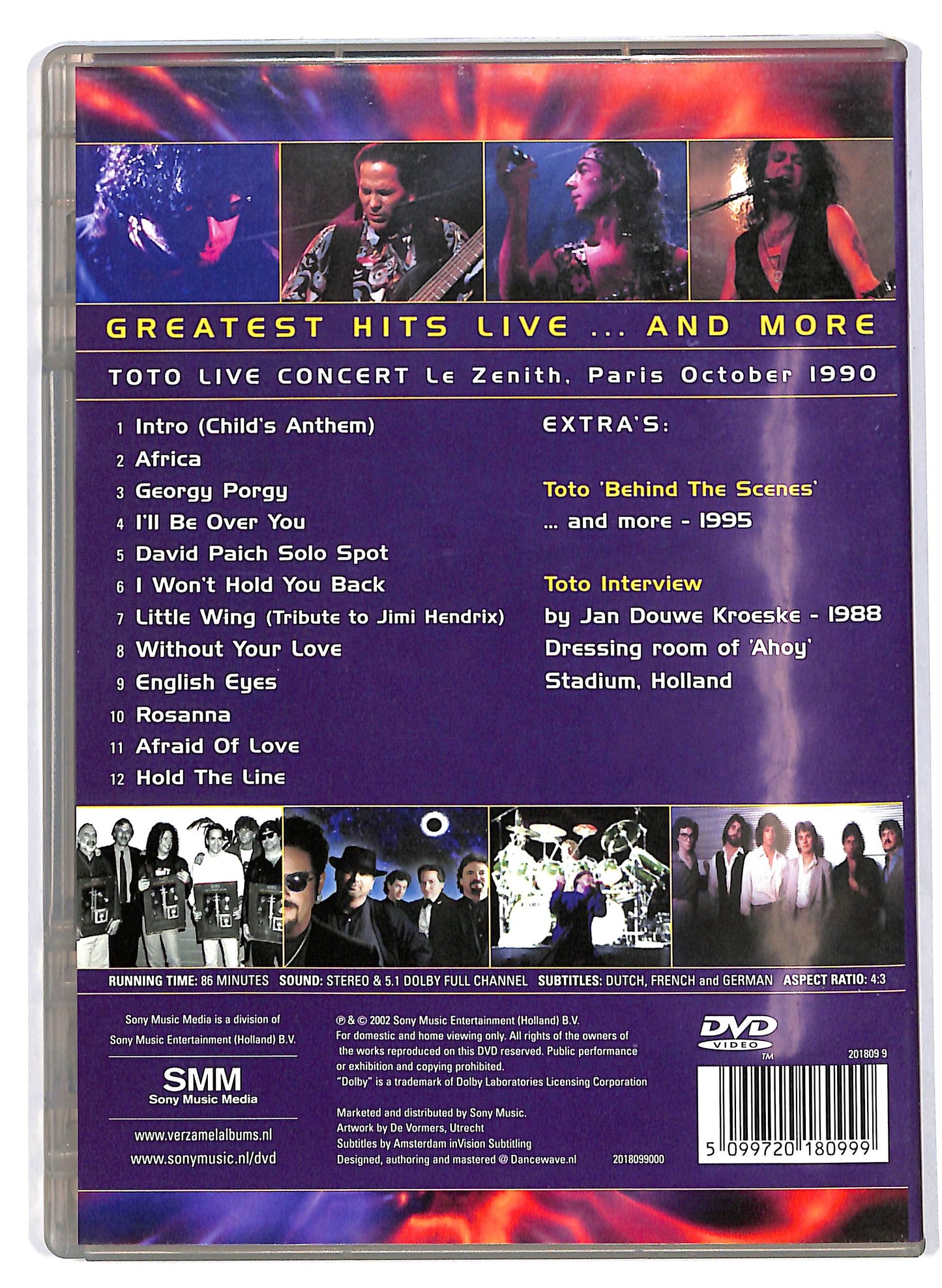 EBOND Toto – Greatest Hits Live And More DVD D638513