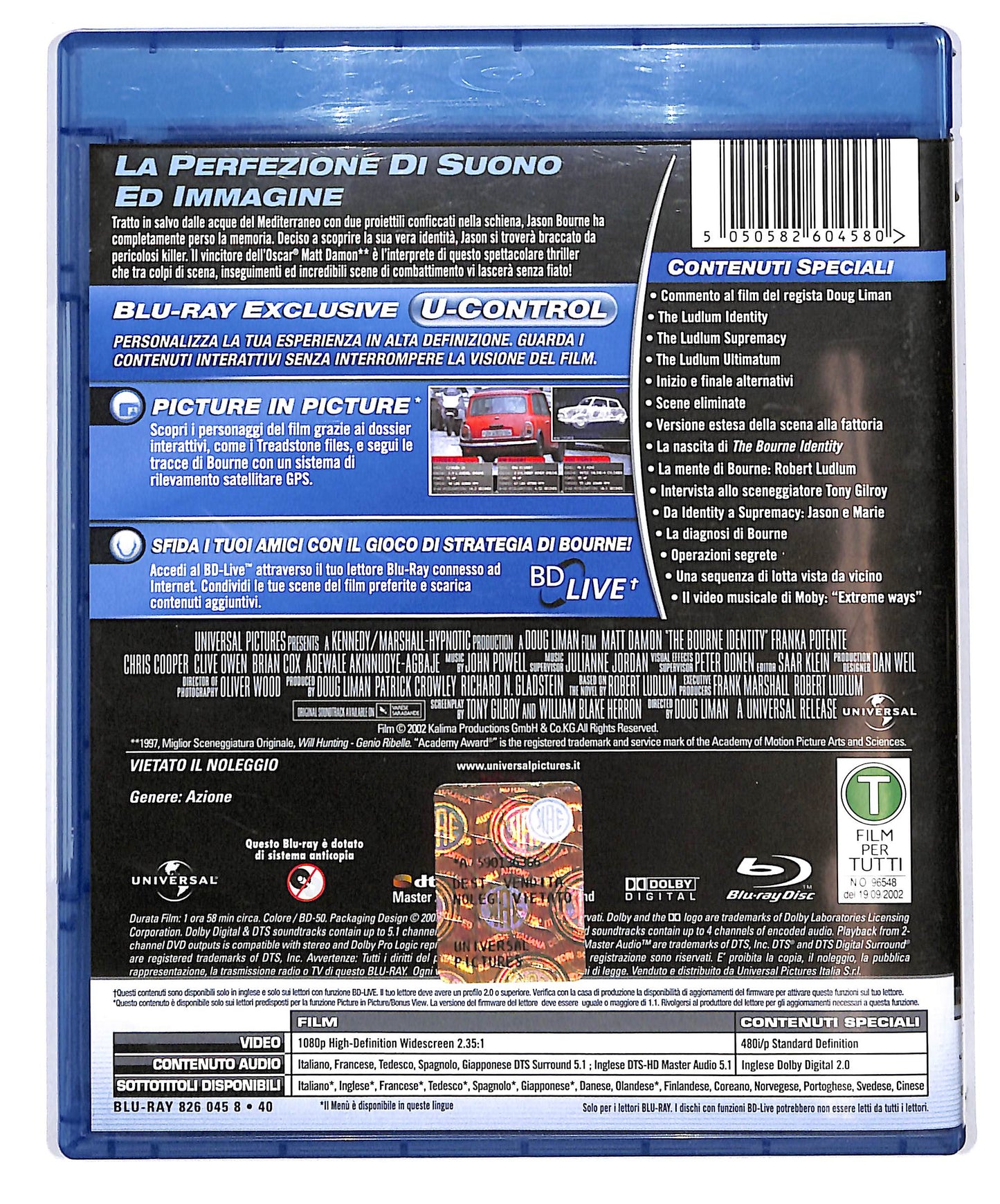 EBOND The Bourne Identity  BLURAY D638548