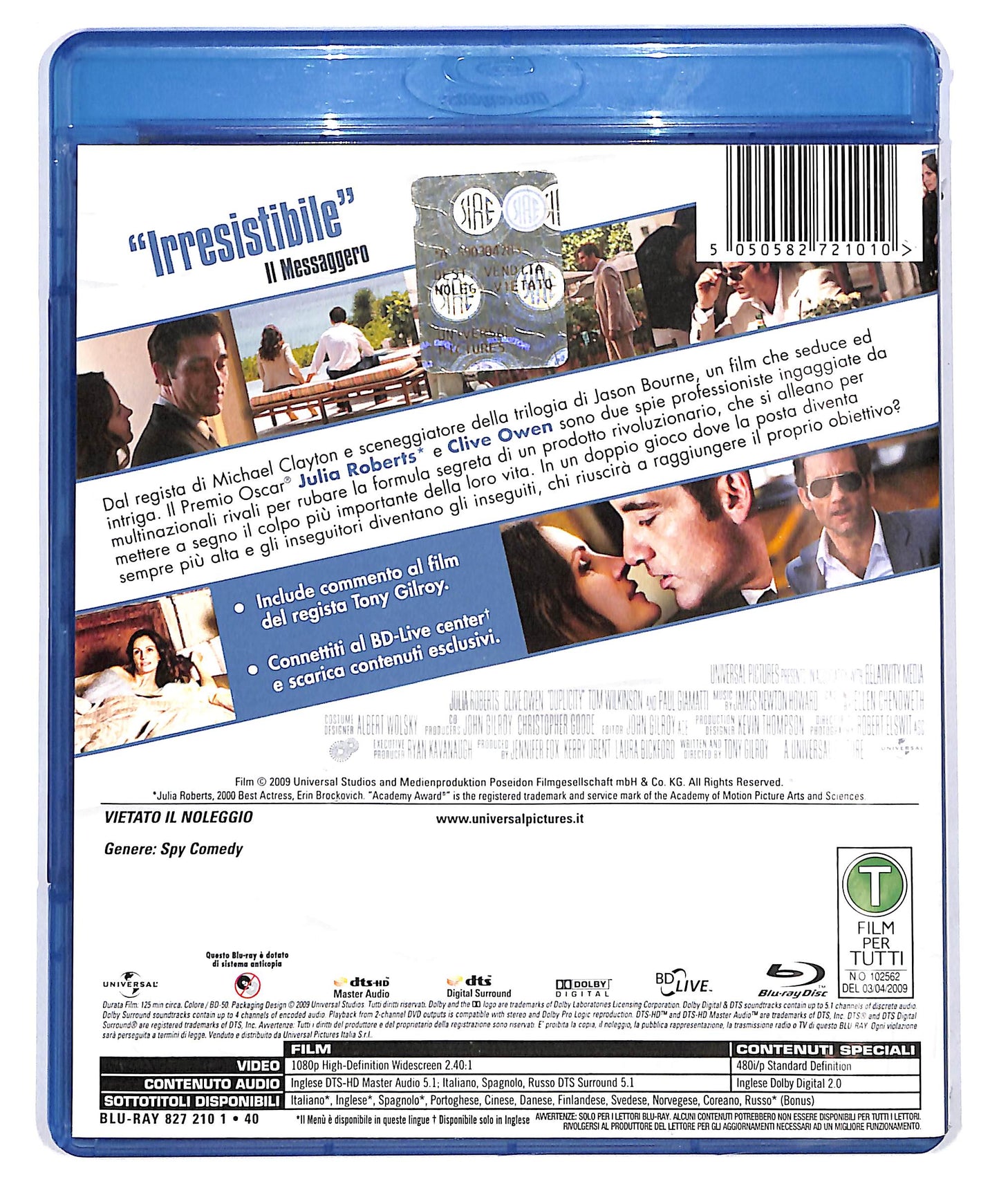 EBOND Duplicity  BLURAY D638562