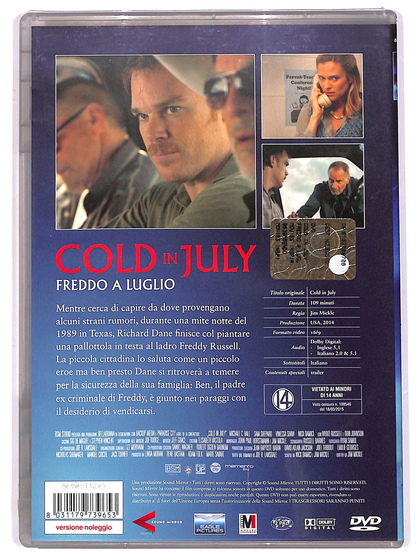 EBOND Cold in July NOLEGGIO DVD D638811