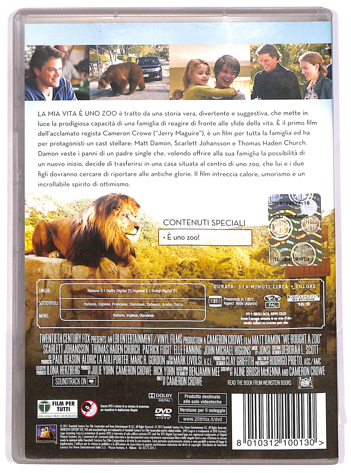 EBOND La mia vita e uno zoo NOLEGGIO DVD D639058