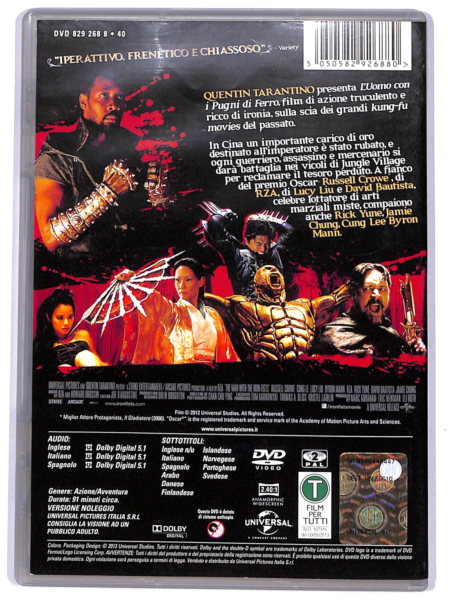 EBOND L'uomo con i pugni di ferro  NOLEGGIO DVD D639303