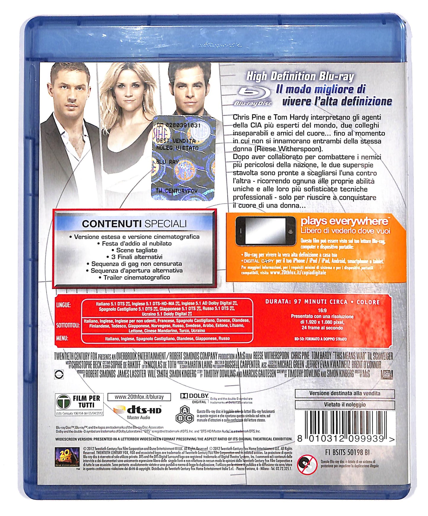 EBOND Una spia non basta  + DIGITAL COPY BLURAY D639417