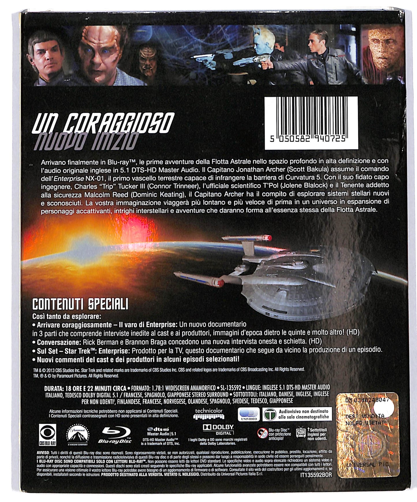 EBOND Star Trek Enterprise Stagione Uno (6 dischi) Slipcase BLURAY D639465