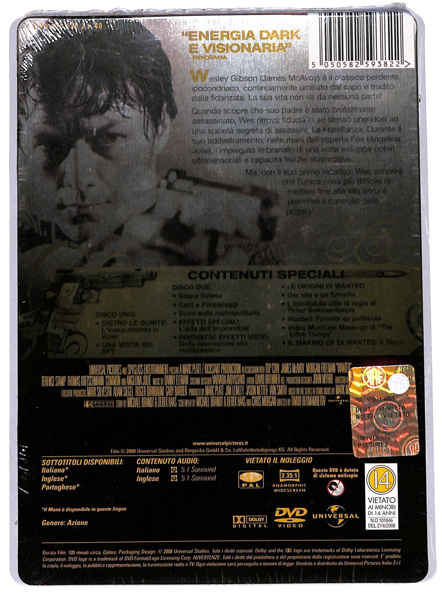 EBOND wanted scegli il tuo destino (2 DVD) EDIZIONE SPECIALE STEELBOOK DVD D639553
