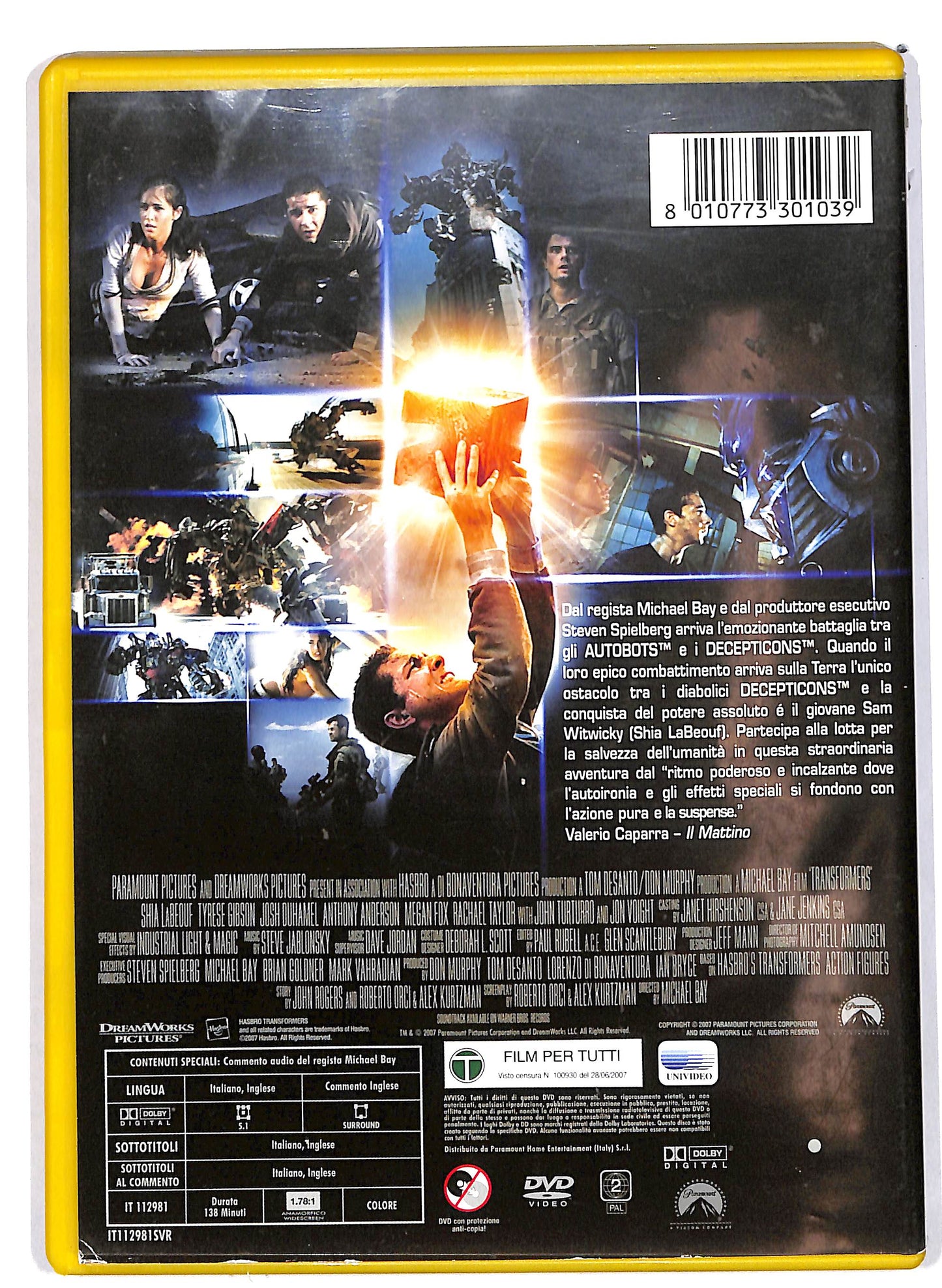 EBOND Transformers   DVD D639649