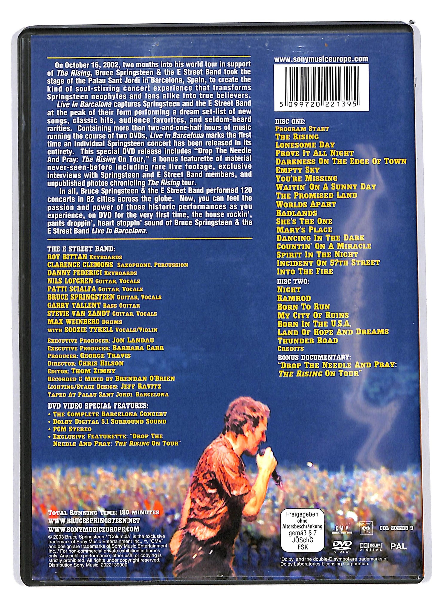 EBOND Bruce Springsteen e The E Street Band  Live In Barcelona DVD D639860