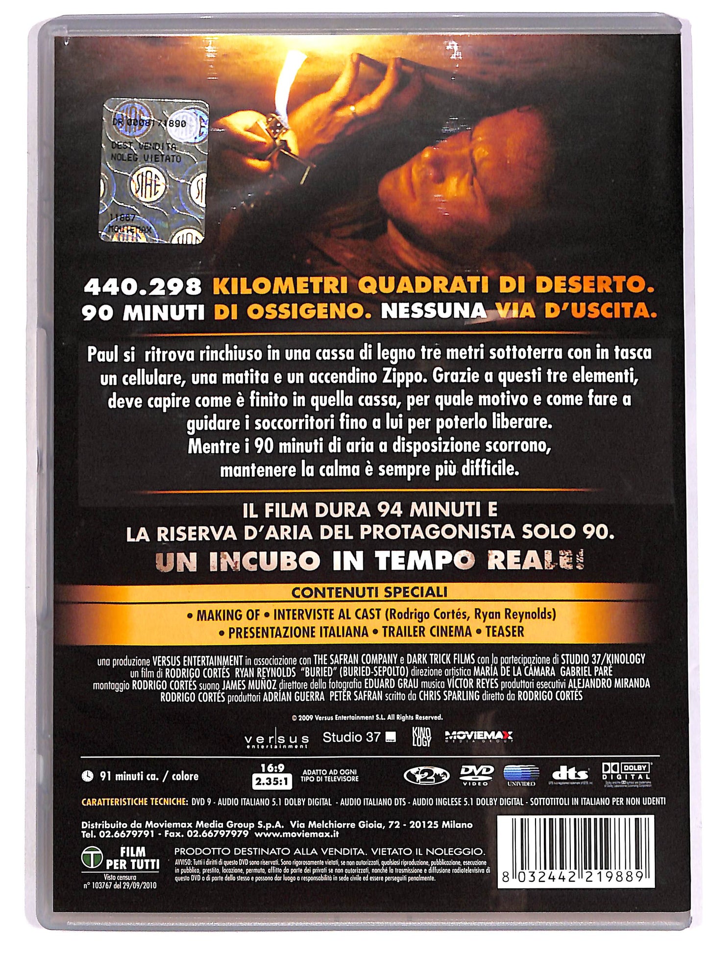 EBOND Buried - Sepolto DVD D640110
