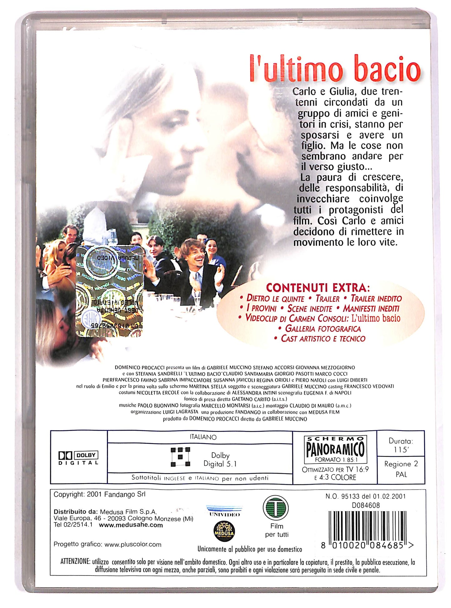 EBOND L'ultimo bacio DVD D640303