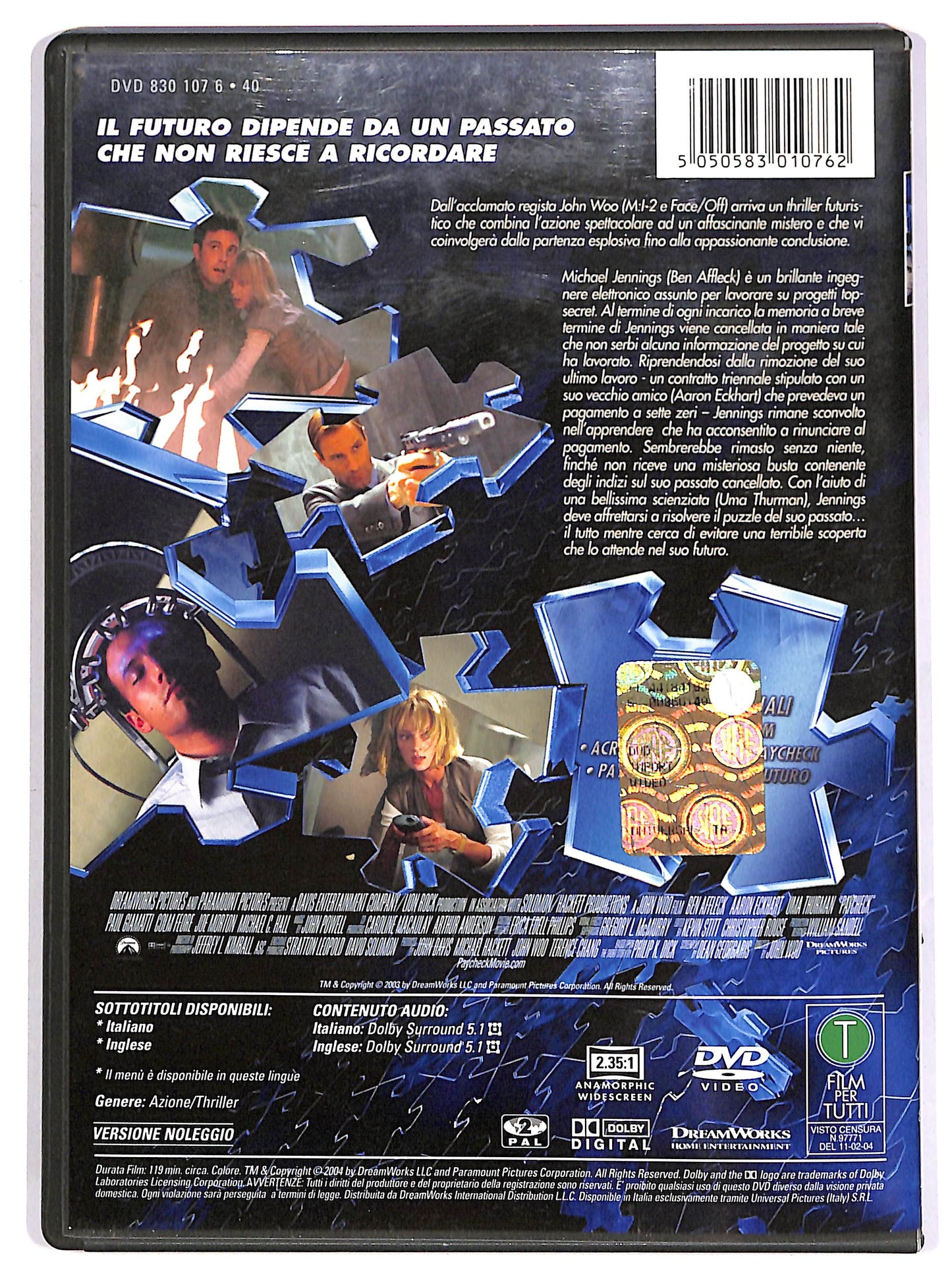 EBOND Paycheck Noleggio DVD D640440