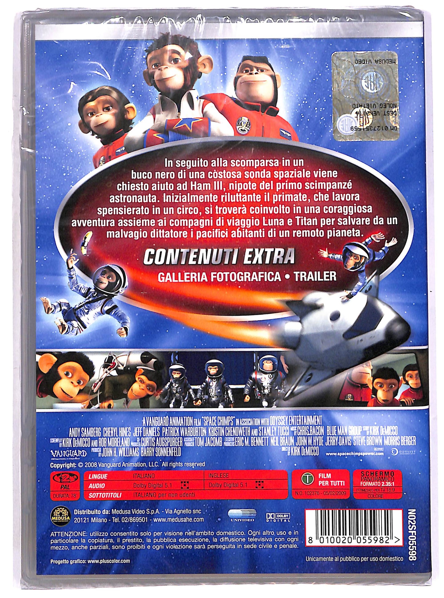 EBOND Space Chimps - Missione spaziale DVD D640608