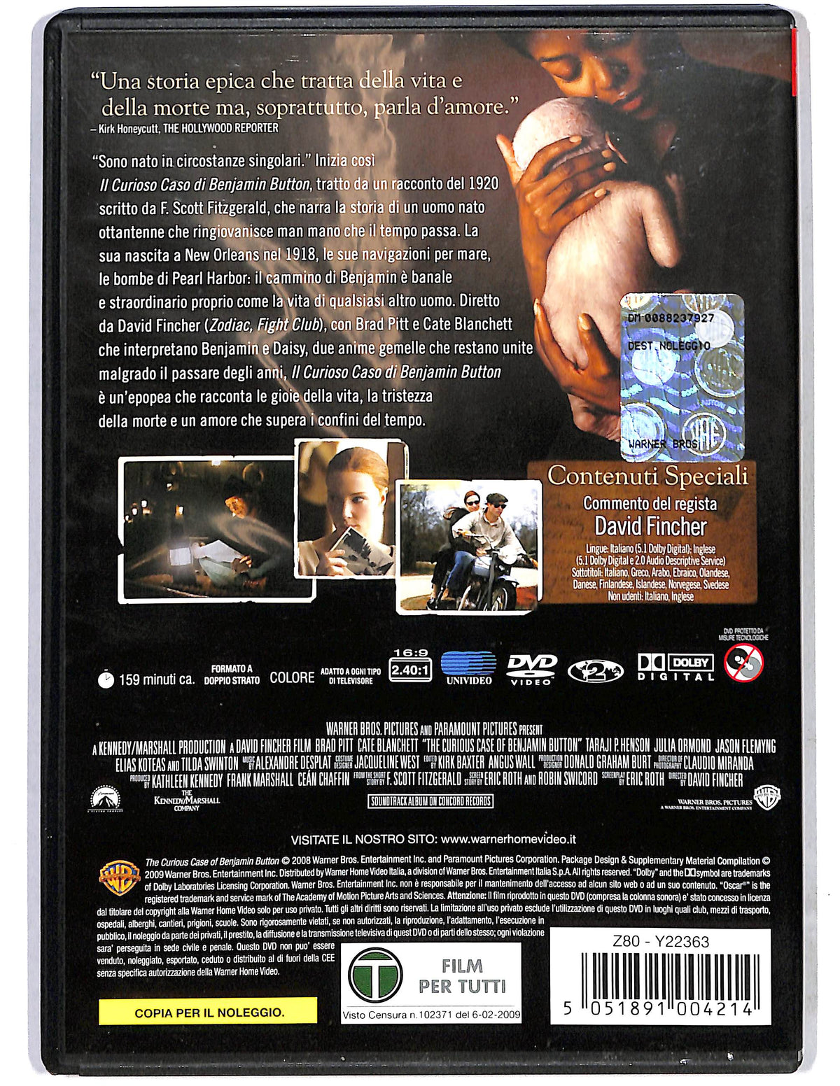EBOND Il curioso caso di Benjamin Button  NOLEGGIO DVD D641003