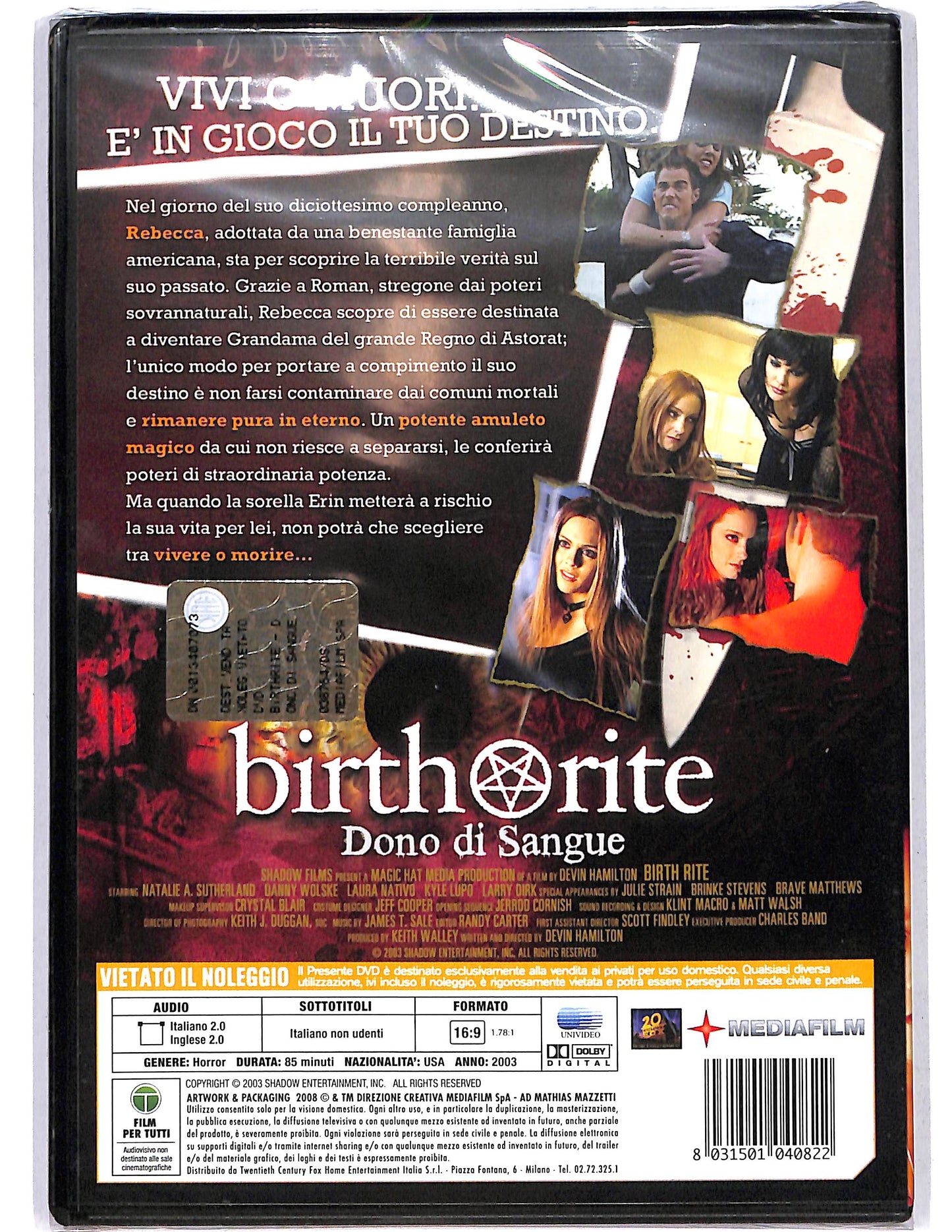 EBOND Birth Rite Dono del sangue  DVD D641217
