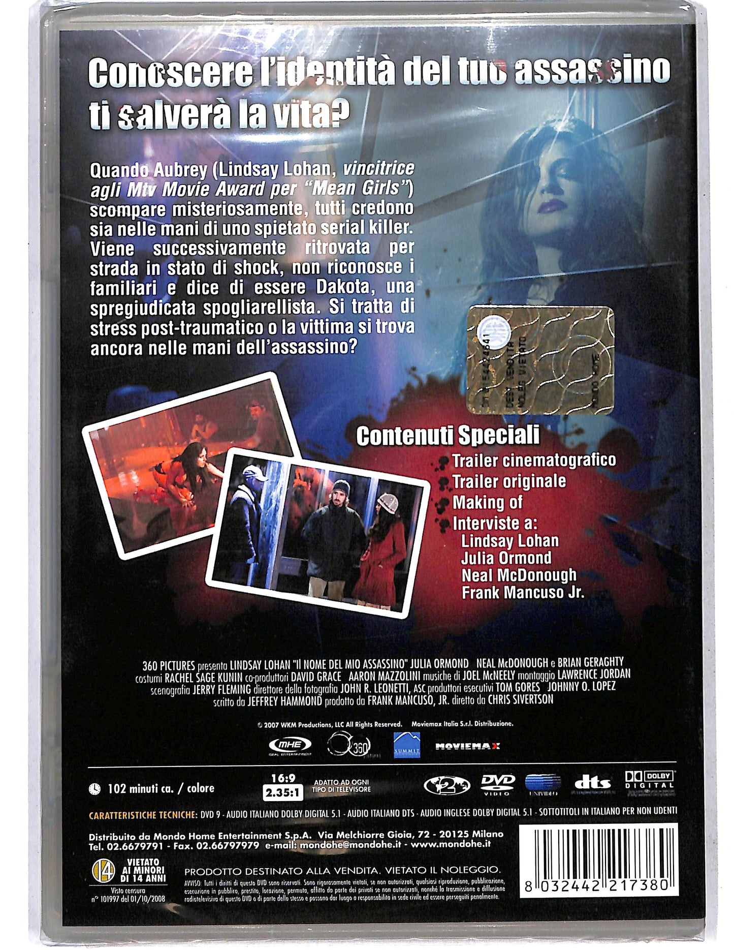 EBOND In nome del mio assassinio DVD D641450