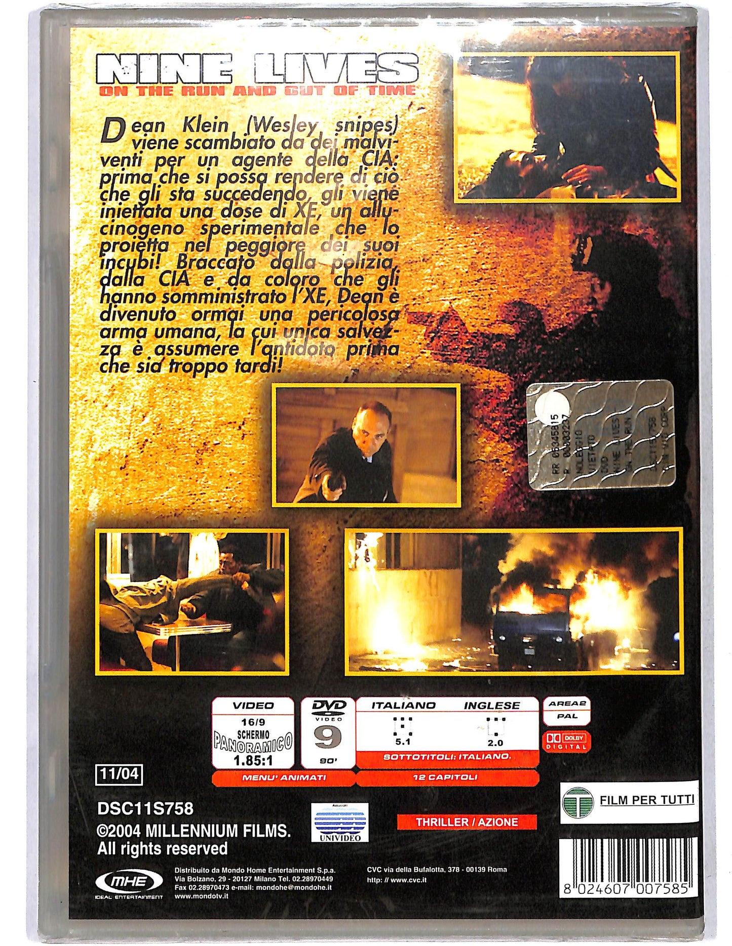 EBOND Nine Lives on the run and out of time  DVD D641721